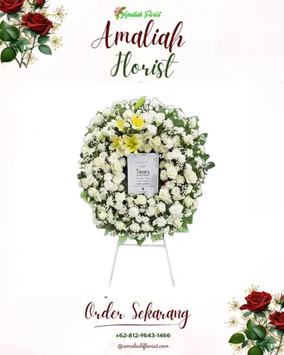 Krans Bunga Duka Cita di Sindanglaka